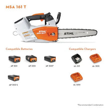 Load image into Gallery viewer, STIHL MSA 161 T 12" Battery Chainsaw
