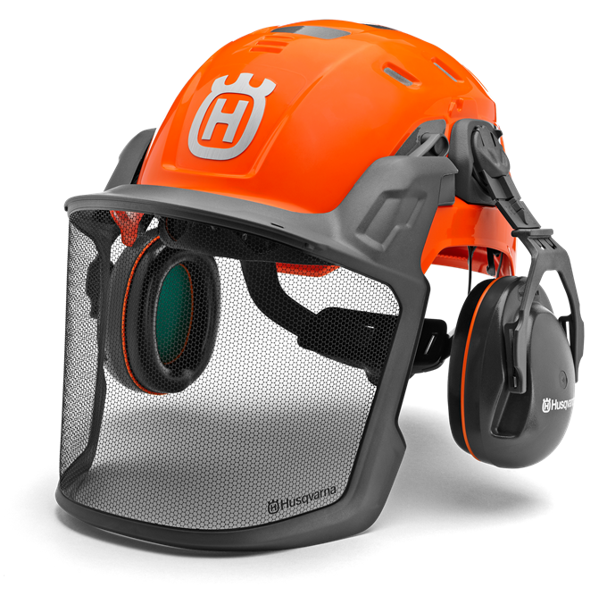 Husqvarna Functional Forest Helmet (Wheel Ratchet Adjustment) Safety Gear and Forestry Apparel